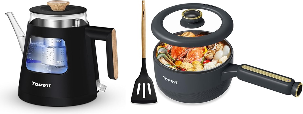 Topwit 1.0L Electric Tea Kettle & 2L Multifunctional Electric Pot