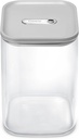 Caraway 4qt Glass Airtight Food Storage Container with Lid – Non-Toxic, BPA-Free Kitchen Storage Container – Stackable, Space-Saving Airtight Container for Dry Goods and More - Gray