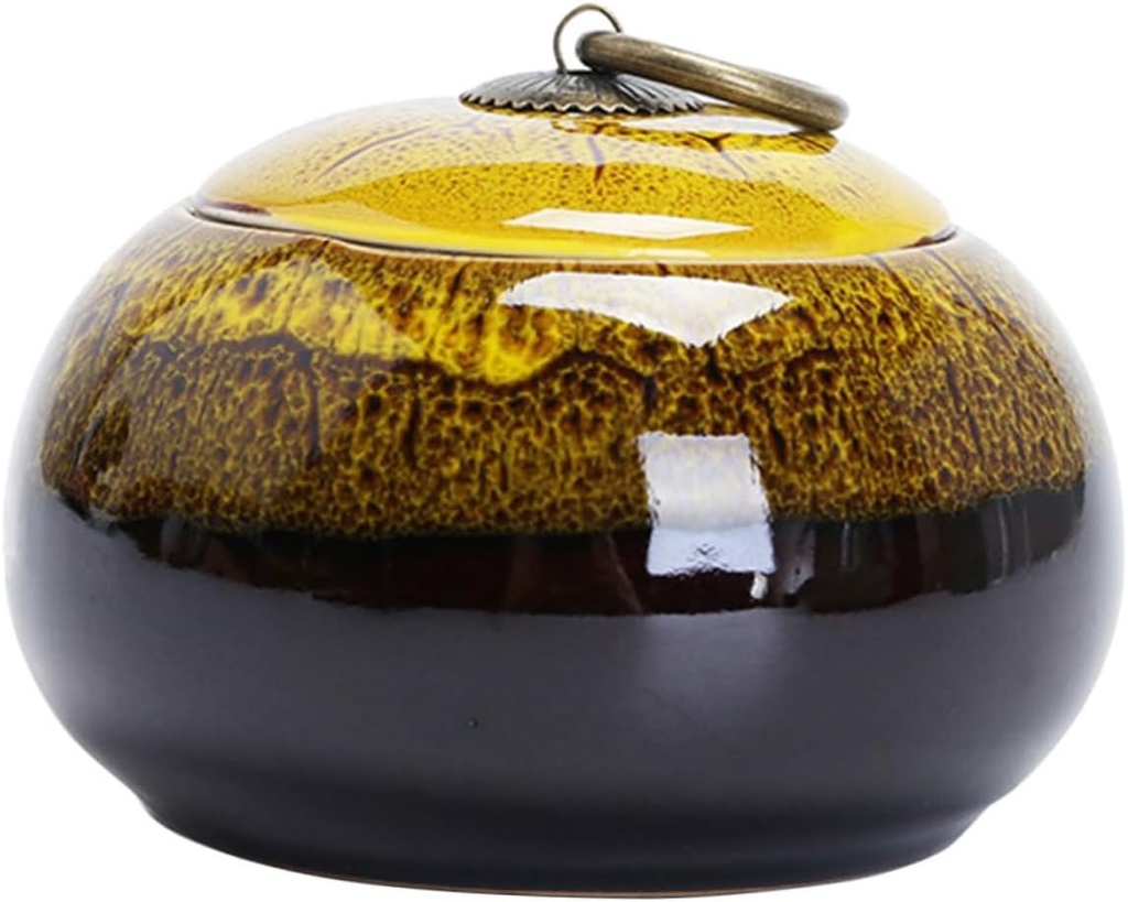 Household cans Kitchen jar Sugar Bowl Tea Set Tea Pot Container Matcha Storage Tank Storage jar Decorative jar with Cover Household Mini Tea jar Cookie jar Scented Tea Pot