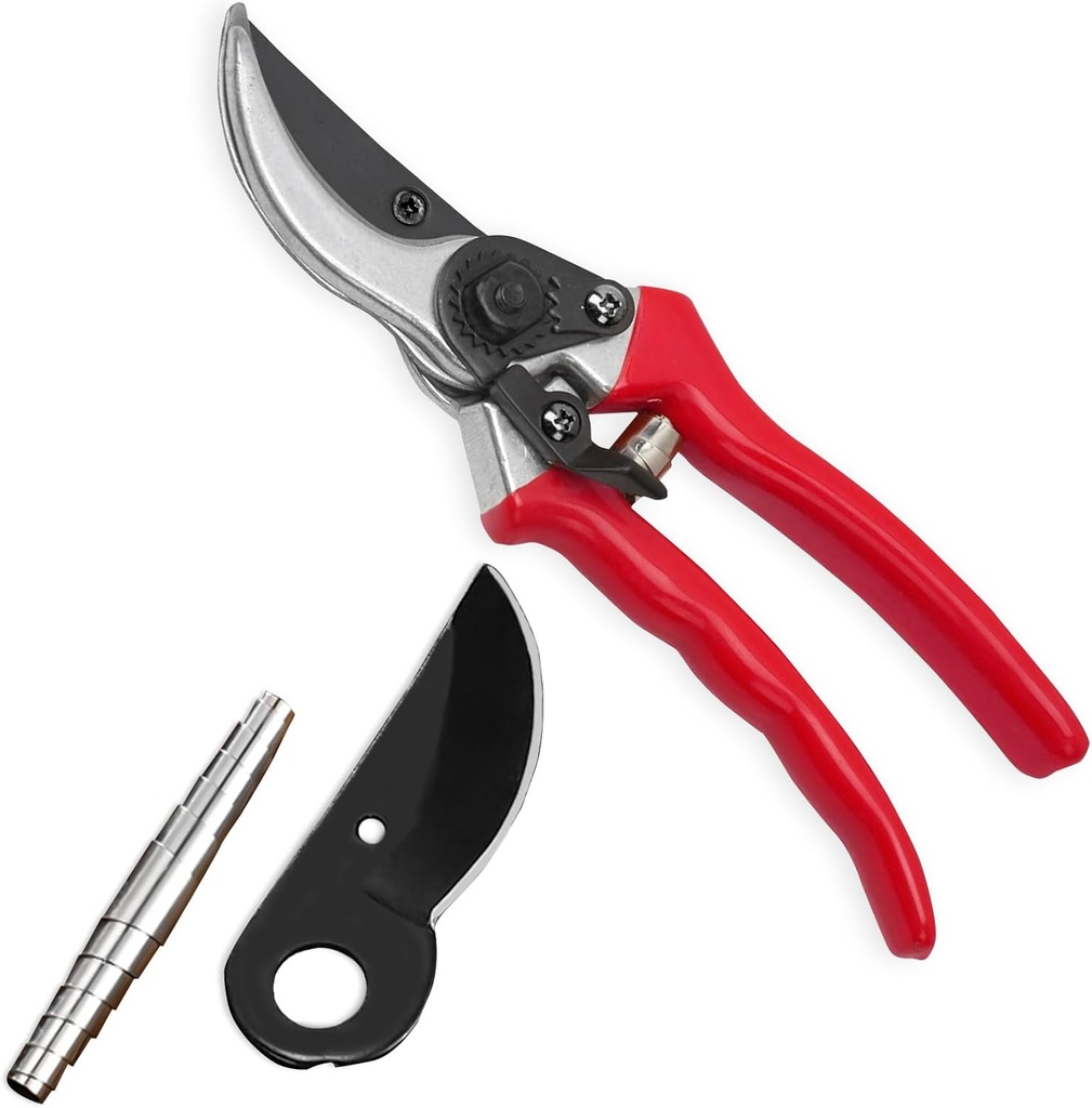 8.5" Pruning Shears for Gardening, Heavy Duty Bypass Clippers, Handheld Scissors, Plant and Tree Trimming Tool for Cutting Branches, Flowers, and Stems,Outdoor Yard Equipment Practical Supplies.