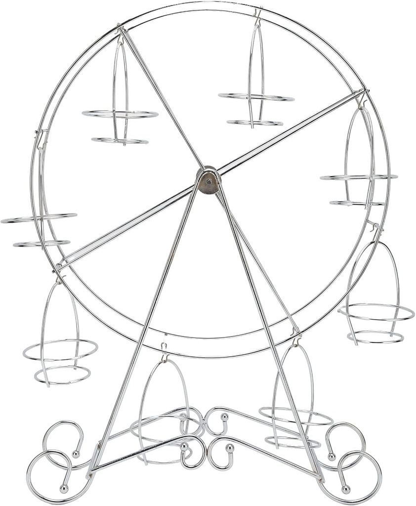 Ferris Wheel Cupcake Stand 8 Cups Dessert Carrier Display Holder for Restaurants Dessert Shops Theme Party