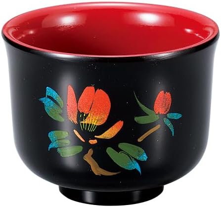 Nakatani Brothers Shokai Yamanaka Lacquerware Guinomi, Four Seasons, Tsubaki (Winter) 37-4806