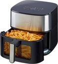 Air Fryer 8 in 1, XL 8.5 QT Large Airfryer with View Windows,MAX 400℉ for Crispy, 85% Less Oil, Fast Roast, Preheat, Shake, Bake, Non-Stick Basket for Easy Clean, With Professional Recipes