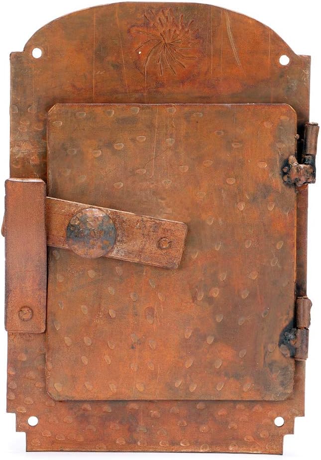 Hand-Forged Iron Speakeasy Rust Finish Door Grill – Easy Installation