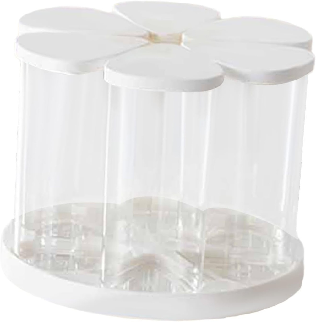 Rotation Food Storage Container Grain Dispenser Reusable Countertop Kitchen Organizer Jar for Sugar Cereal Beans Peanut Flour