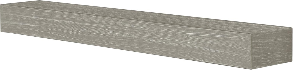 Pearl Mantels ARYB60NCG Non-Combustible Mantel Shelf, Graywash, 60" L x 9" D x 5" H