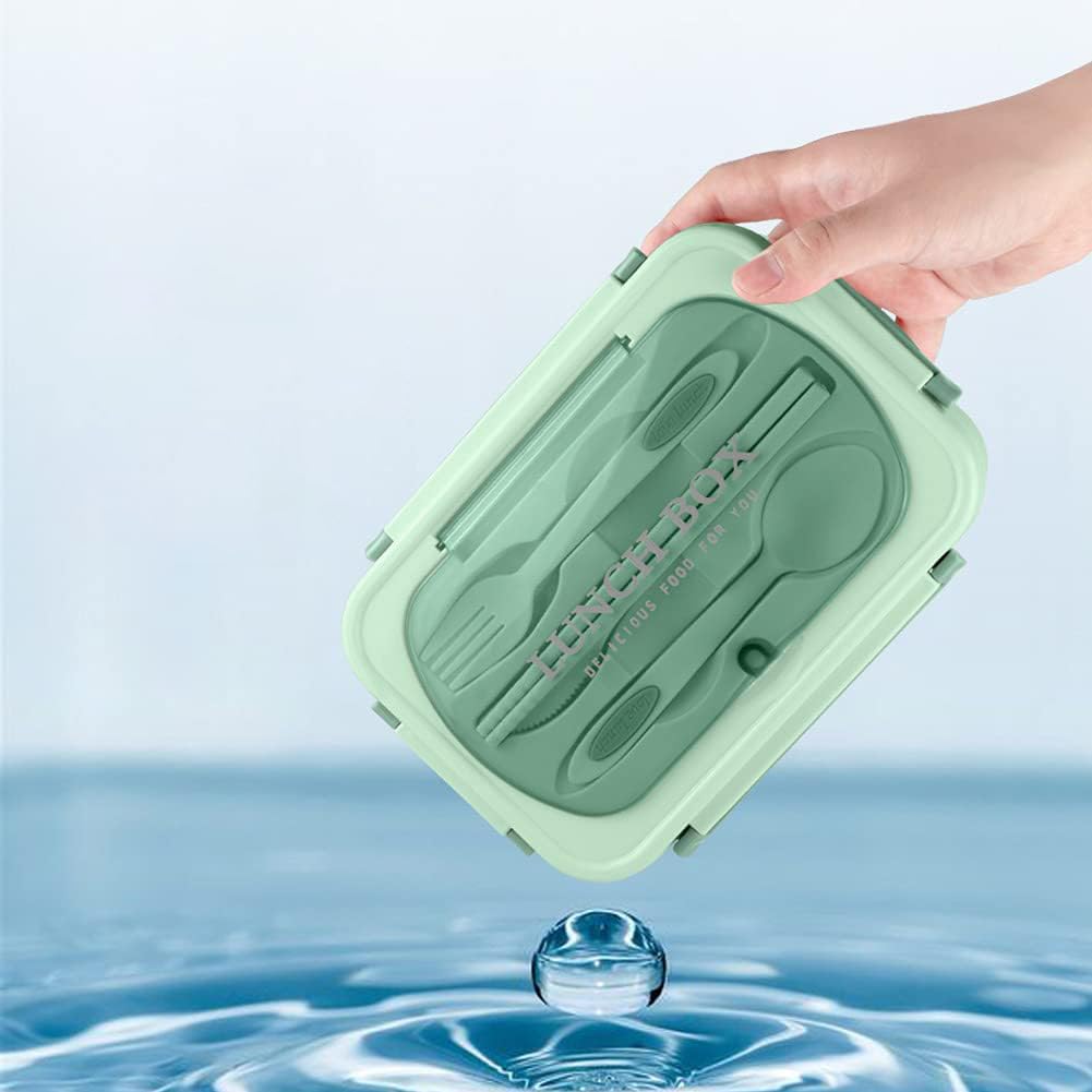 3-Compartment Bento Box for Adults – 1200ml Leak-Proof Lunch Container with Cutlery, BPA-Free & Oven Safe