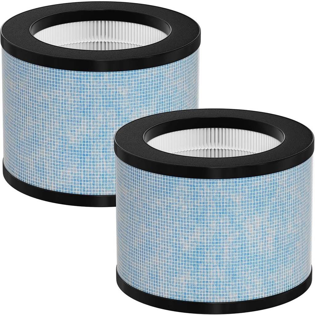 TZ-K1 DH-JH01 HEPA Replacement Filter Compatible with AROEVE MK01 MK06 MG01JH, ToLife TZ-K1, FreAire KN6391 and Kloudi DH-JH01 Air Cleaner Purifier, Pack of 2
