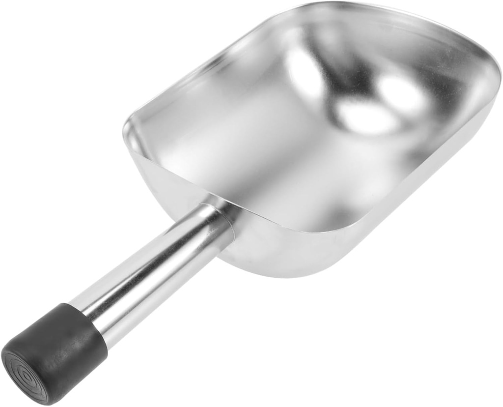 GLEAVI Multi Functional Stainless Steel Food Scoop Ice Cube and Coffee Bean Shovel for Dried Fruits and Nuts Ergonomic Handle Easy to Clean Kitchen Tool