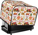 Oven Cover Kitchen Bread Machine Protector,4 Slice Toaster Cover For Home,Fingerprint Coaster Cover,Kitchen Small Appliance,Fall Farm Pumpkin
