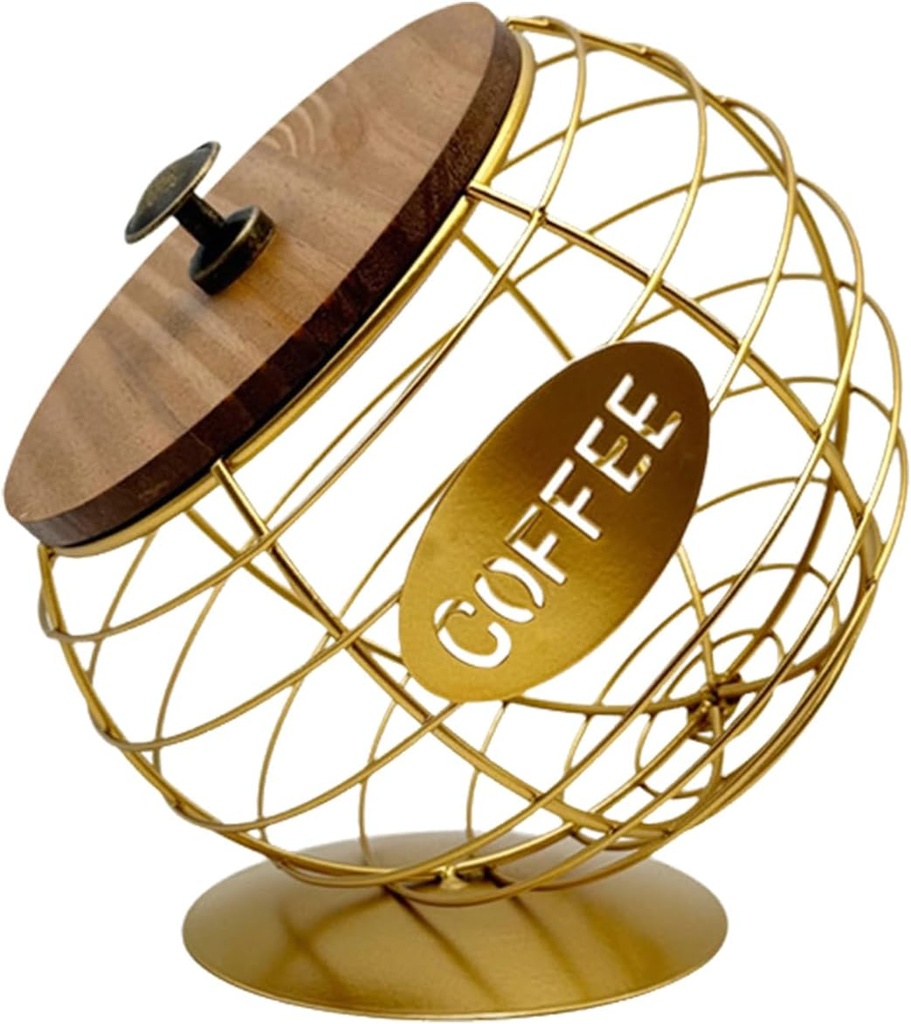 Coffee Pods Organiser Iron Art Dried Fruit Snacks Dispenser Large Capacity Espresso Holder Diagonal Storage Basket Fruit And Vegetable Holder