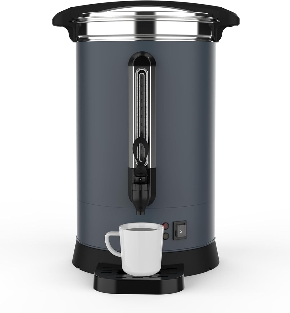 80 Cups Commercial Coffee Maker - 12L (3.2 Gal) Coffee Urn,Stainless Steel Thermal Insulated Quick Percolator Coffee Pot Electric for Events, Church, Catering, Office