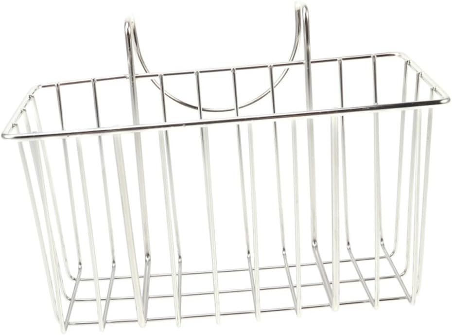 Ciieeo Kitchen Hanging Basket Sink Storage Sponge Rack Drain Rack Silverware Holder Stainless Steel