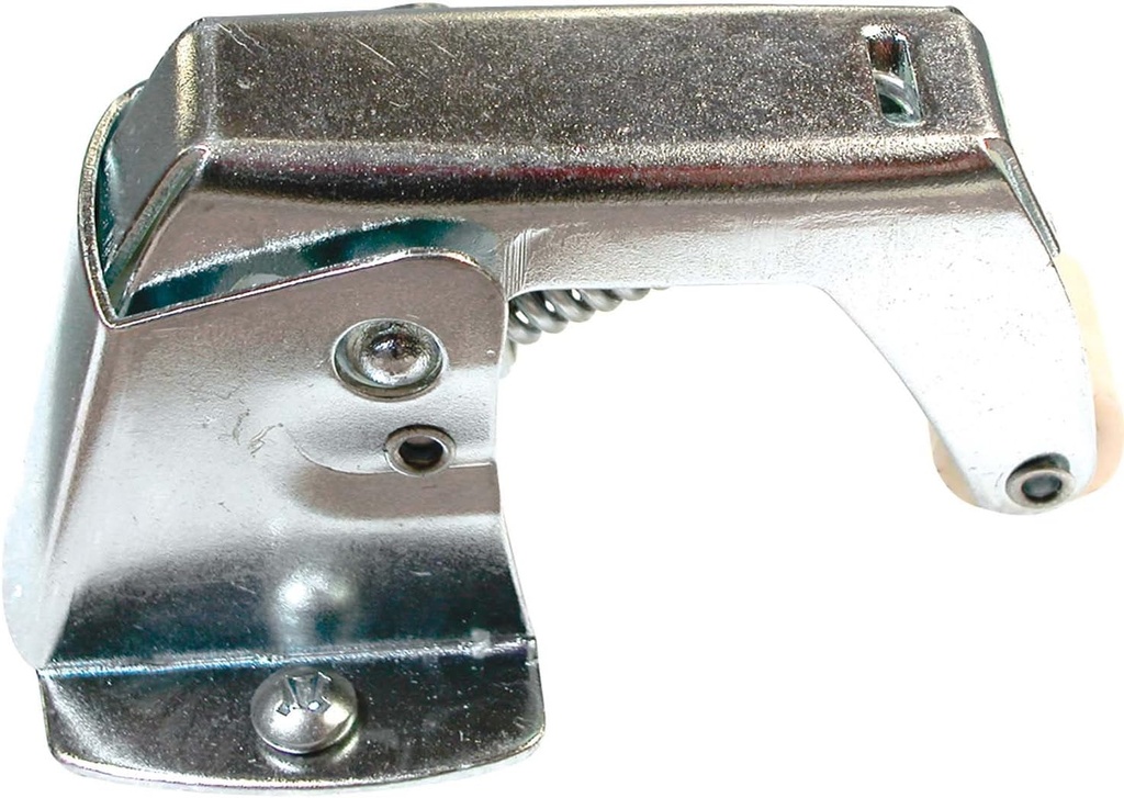 Prime-Line K 5051 1-3/4 In. Zinc-Plated Steel Construction Screen Door Spring-Loaded Catch with No-Mar Rollers (Single Pack)