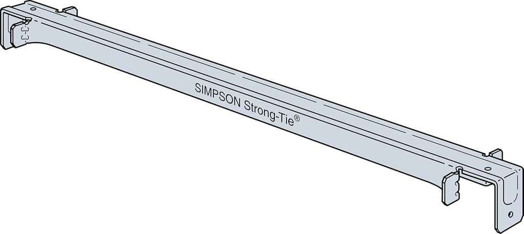 Simpson Strong-Tie TSBR2-24 TSBR 25-1/2 in. Galvanized Truss Spacer-Restraint (Pack of 50)