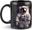 Astronaut Travel Mug Ceramic Large Ceramic Coffee Mugs with Handle, Porcelain Mugs- Perfect for Coffee Tea Espresso Other Beverages