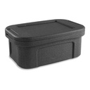 Vollrath VEPPT308 Full-Size 6" Deep Top Loading Insulated Food Pan Carrier (Includes: Lid), EPP, Black - 28-1/4" x 19-3/16" x 12"