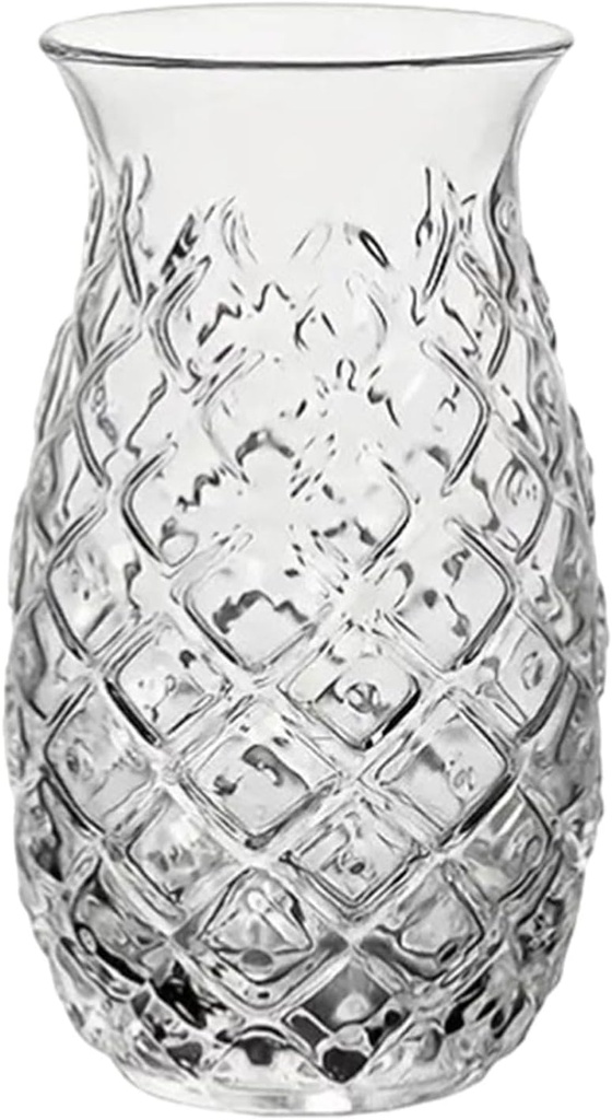 MagiDeal Pineapple Glass Glass Cup Creative Drinking Gift Reusable Mug Juice Container Drinking Glass for Kids Teen Adults Cocktails, 14.8cmx5.2cmx7.4cm, Clear