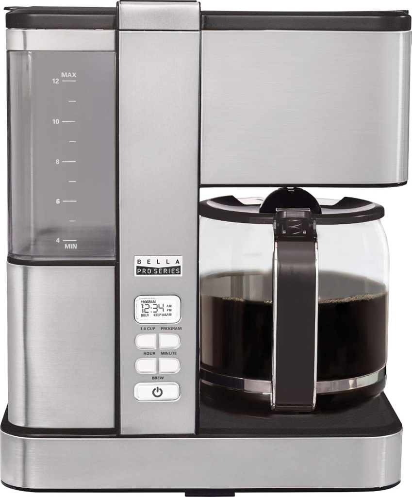 12 Cup Programmable Flavor Infusion Coffee Maker Stainless Steel