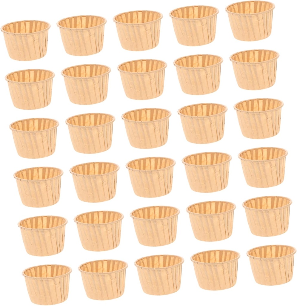 Garneck Cupcake Baking Paper 100pcs Grease-proof Muffin Cases Non-stick Fade-resistant and Food-safe for Cupcake Carrier