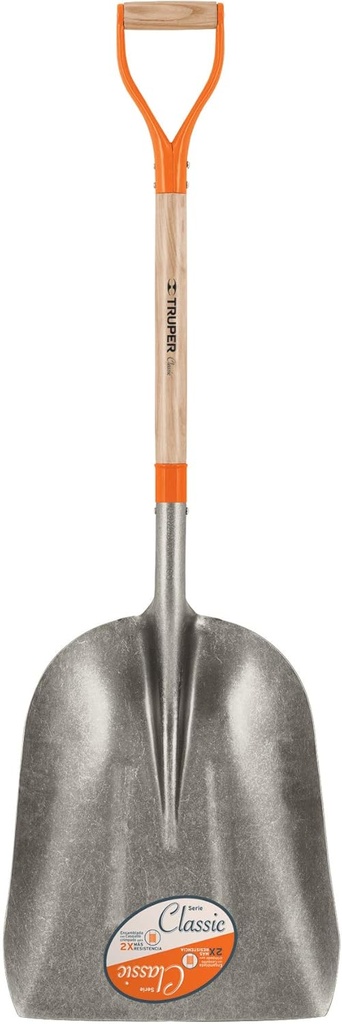 TRUPER PCAY-G D-Handle and Long Handle Scoops Classic 44 1/2" (113cm)