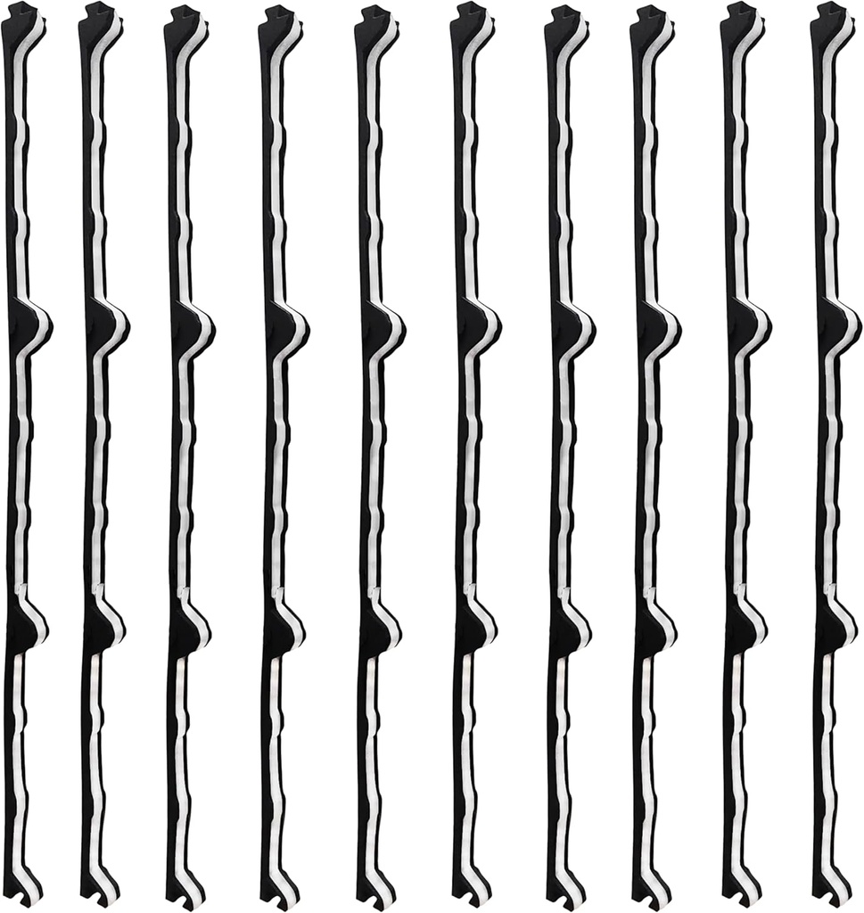 12" Foam Closure Strips with Self-Adhesive for Metal Corrugated Roofing Panels, Classic R Panels Roof Inside Weather Strips (10Pcs)