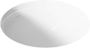 KOHLER K-29000-0 Caxton Undercounter Bathroom Sink, Round, White
