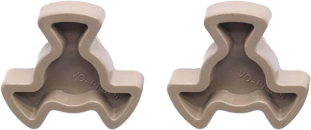 WINBOB 2Pcs Microwave Turntable Coupler Microwave Oven Turntable Roller Guide Support Glass Tray Drive Coupling Replacement 0.59inch