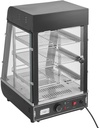 Happybuy 3-Tier Commercial Food Warmer Display, 1000W with Light, Adjustable Shelf & Temp Display, 86℉~185℉ Steam Heating, 57L for Pizza, Hamburger, Bread, Fried Chicken in Restaurants