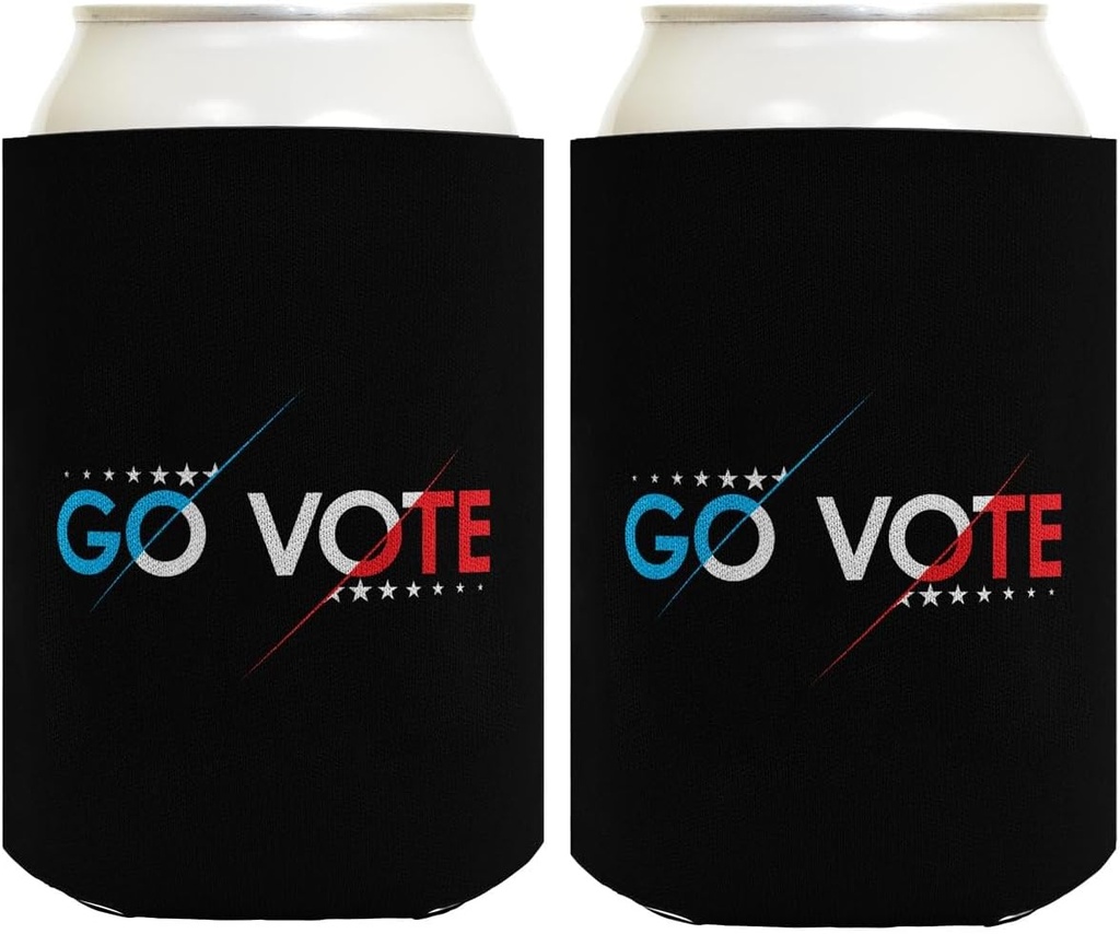 Election 2024 Drink Cooler Go Vote 2-Pack Can Drink Thermocoolers