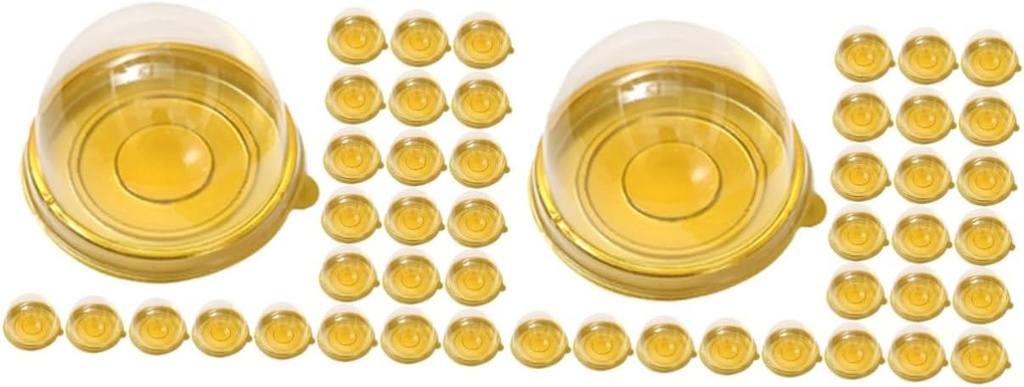 PRETYZOOM 50pcs Mooncake Boxes Mini Cupcake Containers Cake Storage Cases Chinese Mooncake Box Cake Carriers