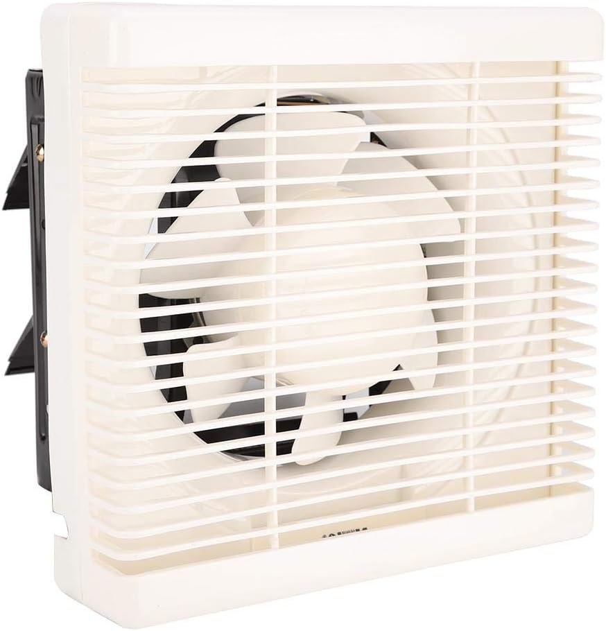 Oumefar Function Exhaust Window Fan Plastic Stable and Firm Kitchen Exhaust Fan Bathroom Exhaust Fan for Home Bathroom(APB15-3-B/opening 200)