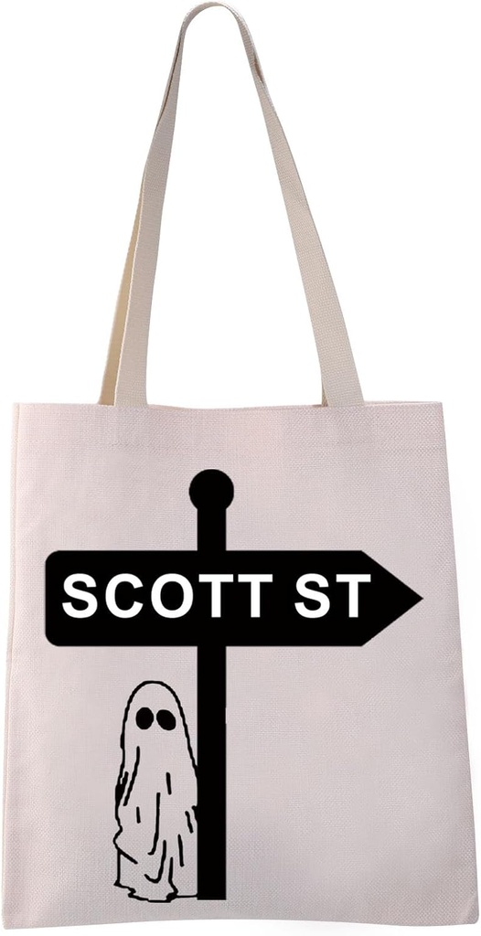 VAMSII Album Music Tote Bag Scott St Ghost Tote Bag Phoebe Shopping Bag for Famdon Girls