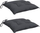 vidaXL Chair Cushions Set of 2 Anthracite 15.7"x15.7"x2.8" Oxford Fabric - Durable, Water- Cushions for Outdoor Garden, Patio, and Indoor Furniture