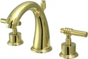 Elements of Design ES2962ML Milano 8" to 16" 2-Handle Widespread Lavatory Faucet with Brass Pop-Up, 5-1/2", Polished Brass