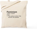 CafePress Feminism Definition Tote Bag Natural Canvas Tote Bag, Reusable Shopping Bag