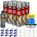 Great Stuff Wide Spray Foam Insulation Kit – Closed Cell Polyurethane Expanding Sealant for Indoor & Outdoor Use – 12 Pack, 18 oz Cans with Nozzles, Gloves, Safety Glasses