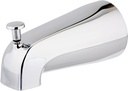 EZ-FLO 5-3/8 Inch Nose Diverter Tub Spout, 1/2 Inch IPS Connection, Chrome Finish, 15083