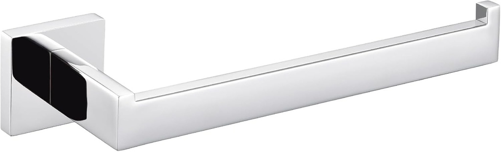 Angle Simple Bathroom Towel Holder, SUS 304 Stainless Steel Kitchen Hand Towel Rack Hanger for Wall, Polished Chrome, 10.24 Inches