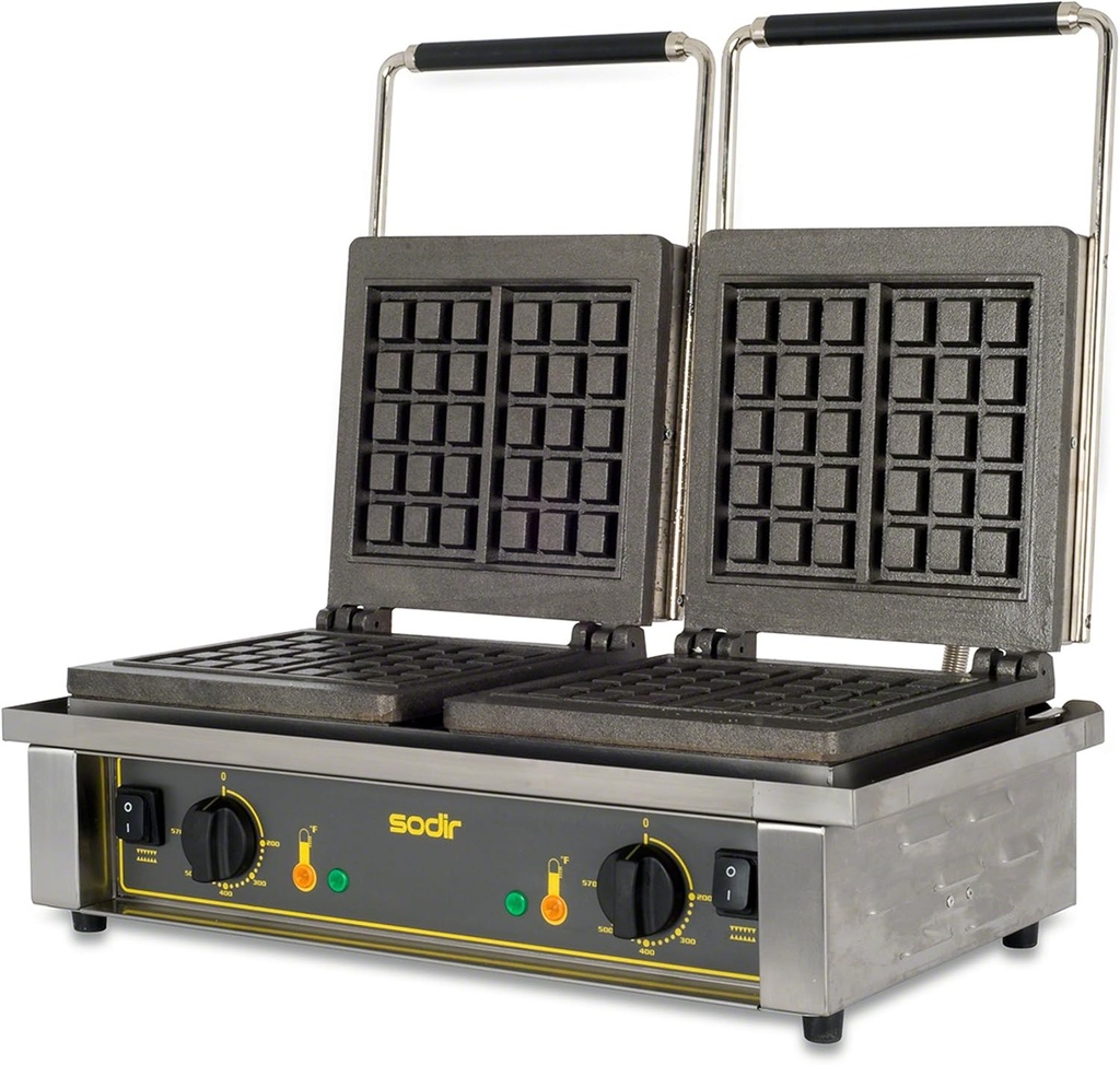 Equipex (GED10) - 110 Waffle/Hr Double Brussels Waffle Baker