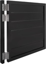 Cafe Doors Premade Interior Doors, 35.4"x35.4" Interior Solid Wood Swing Door Saloon Doors with Spring Hinges, Half Door Swinging Doors for Doorways,Restaurants, Bars,Dellar (Black)