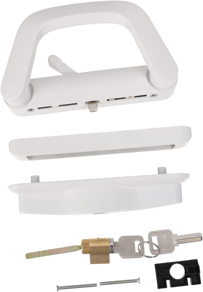 Angoily Sliding Door Lock Alloy Rolling Latch Privacy Lock Easy Install for Bedroom Bathroom