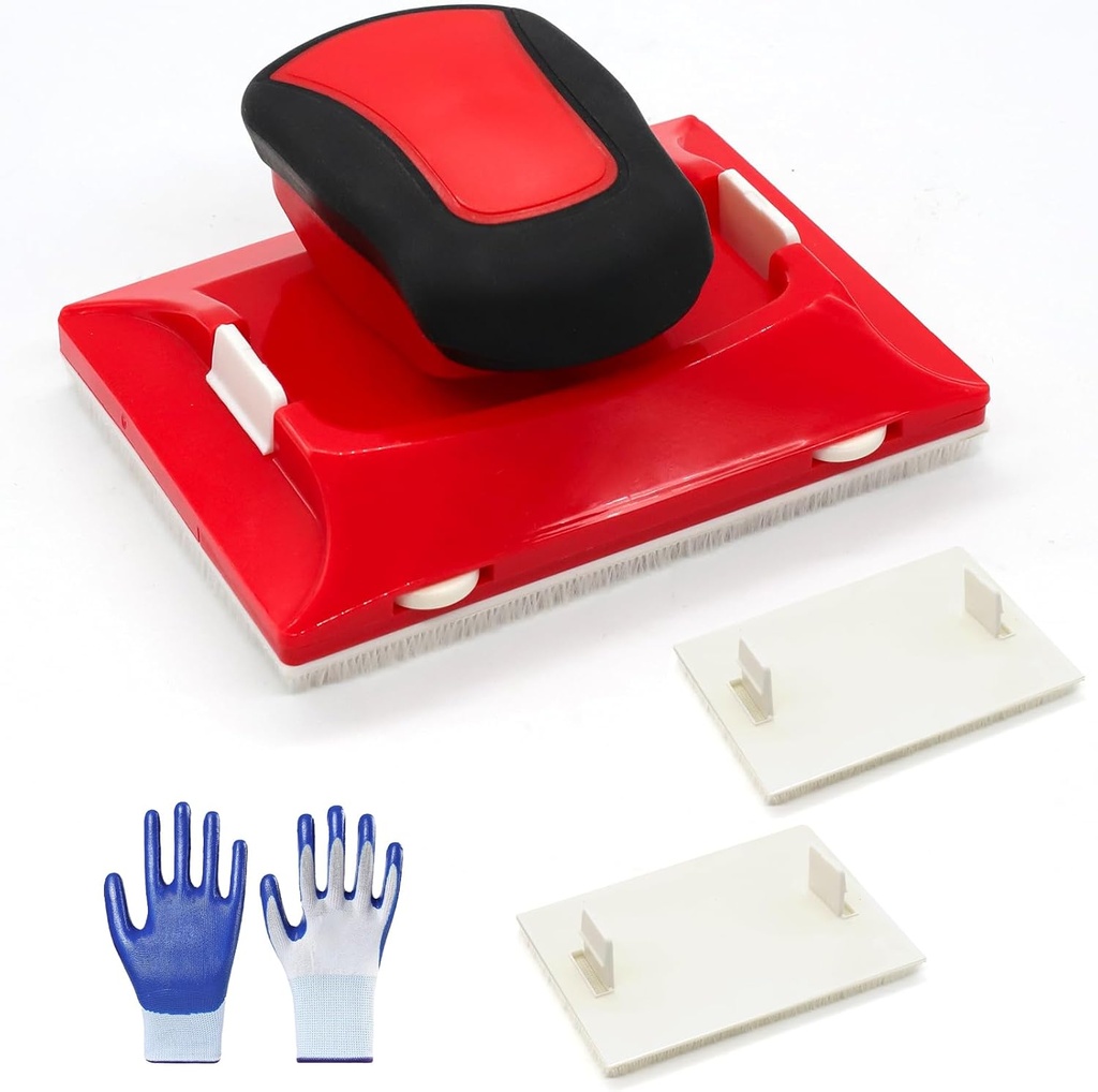 Paint Edger Trimmer for Walls, Ceilings & Corners - Precision Edge Painting Tool with 2 Replacement Pads & Gloves, Paint Pad Applicator, Paint Edger Tool, DIY Home Wall Painting Edging Kit