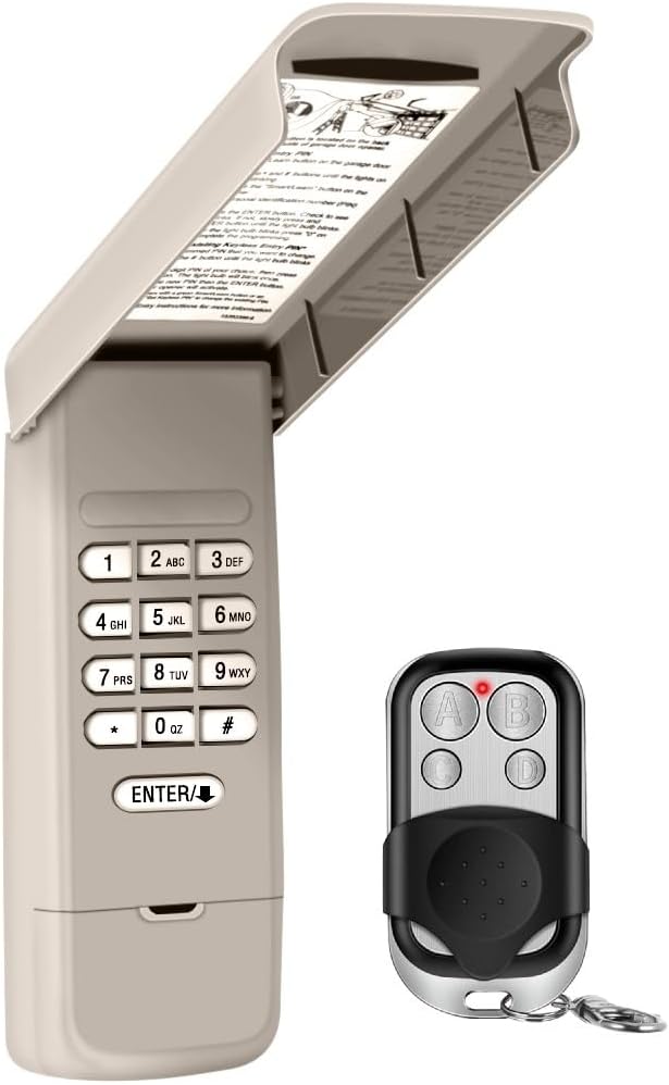 Sears Craftsman Universal Garage Door Opener Keypad & Remote CMXZDCG440 CMXZDCG453, 3-Year-Warranty