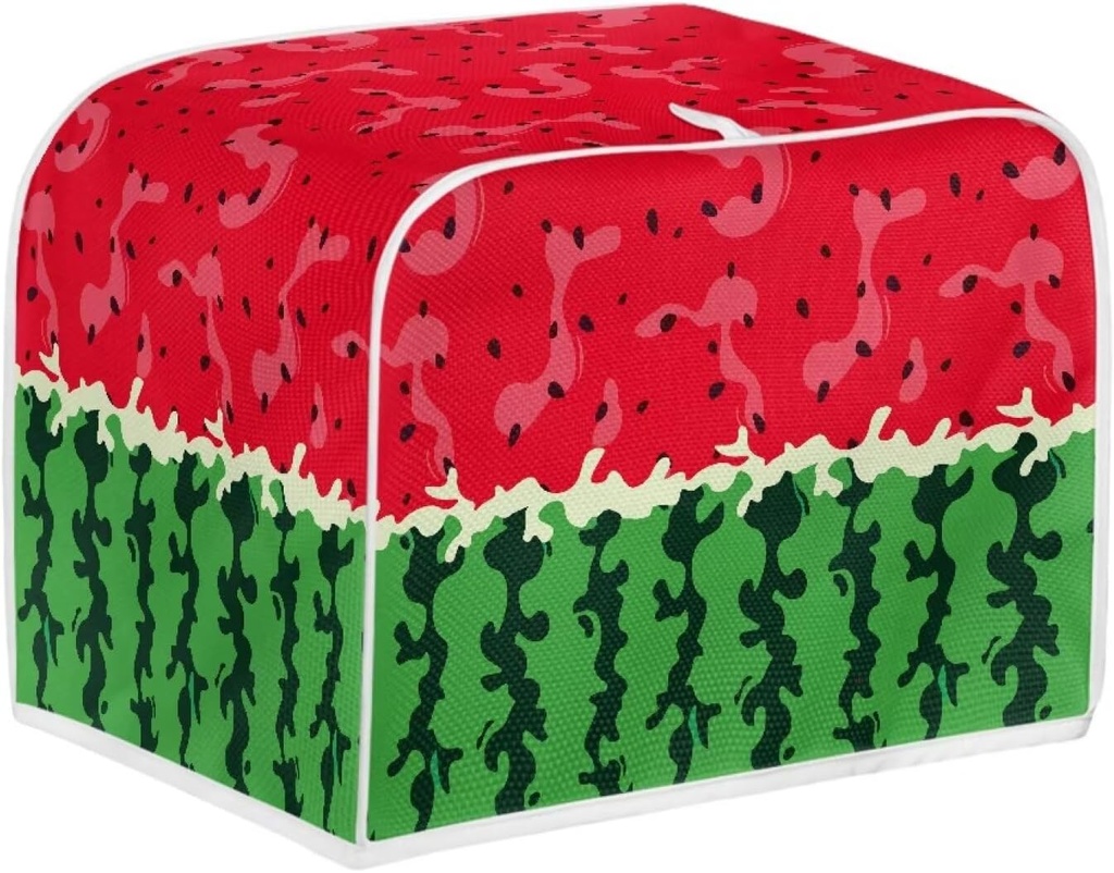Toaster Cover 4 Slice Wide Slot for Kitchen Vivid Watermelon Print Toaster Dust Cover for Kitchen Universal Size Microwave Oven Dust Cover Women Gift