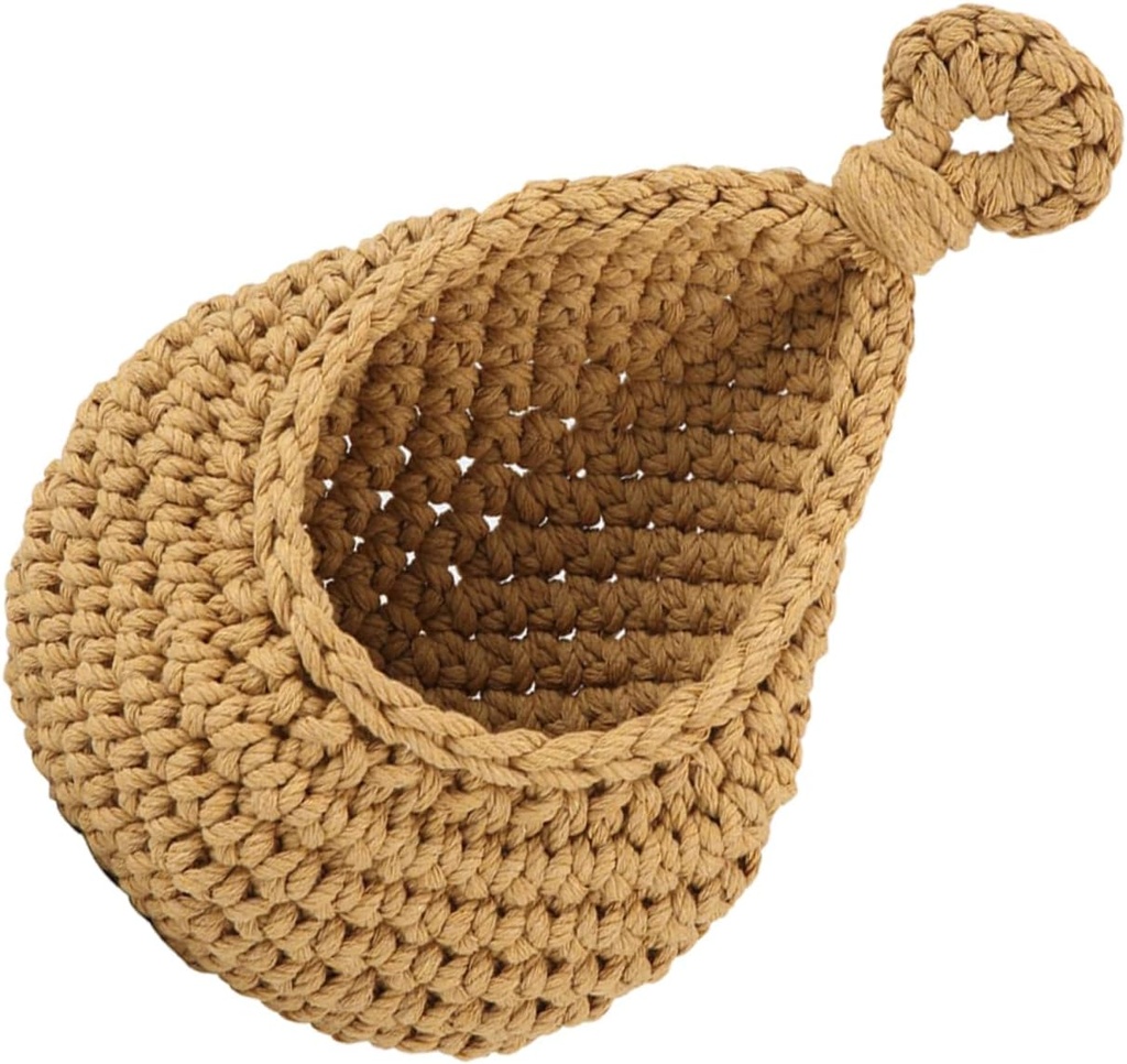 ABOOFAN Hanging Fruit Basket Kitchen Storage Decorative Woven Basket for Outdoors