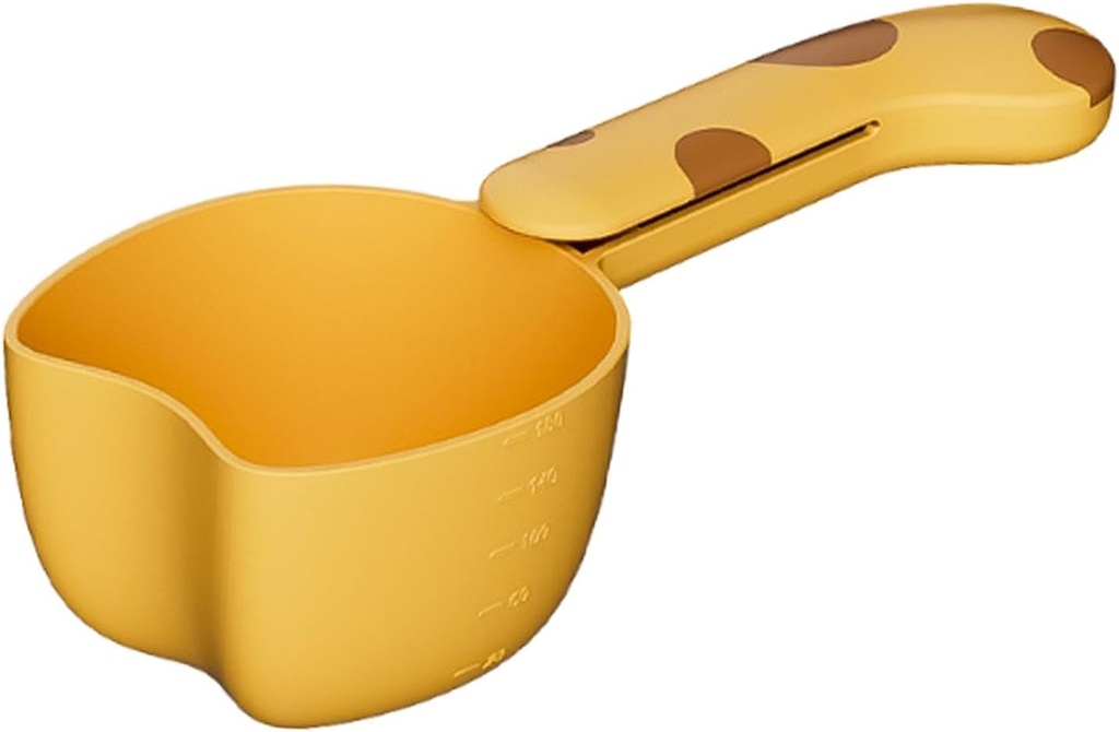 Generic Kitchen Flour Scoop Pet Foods Scoop Multiuse Snack Scoop Kitchen Tool for Household Food Service Restaurant Snack Bar Party, yellow