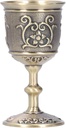 Dilwe Royal Chalice Cup, Vintage Goblet Embossed, for Kitchen/Home and Collecting Ornaments(large 3.6 * 1.9in)