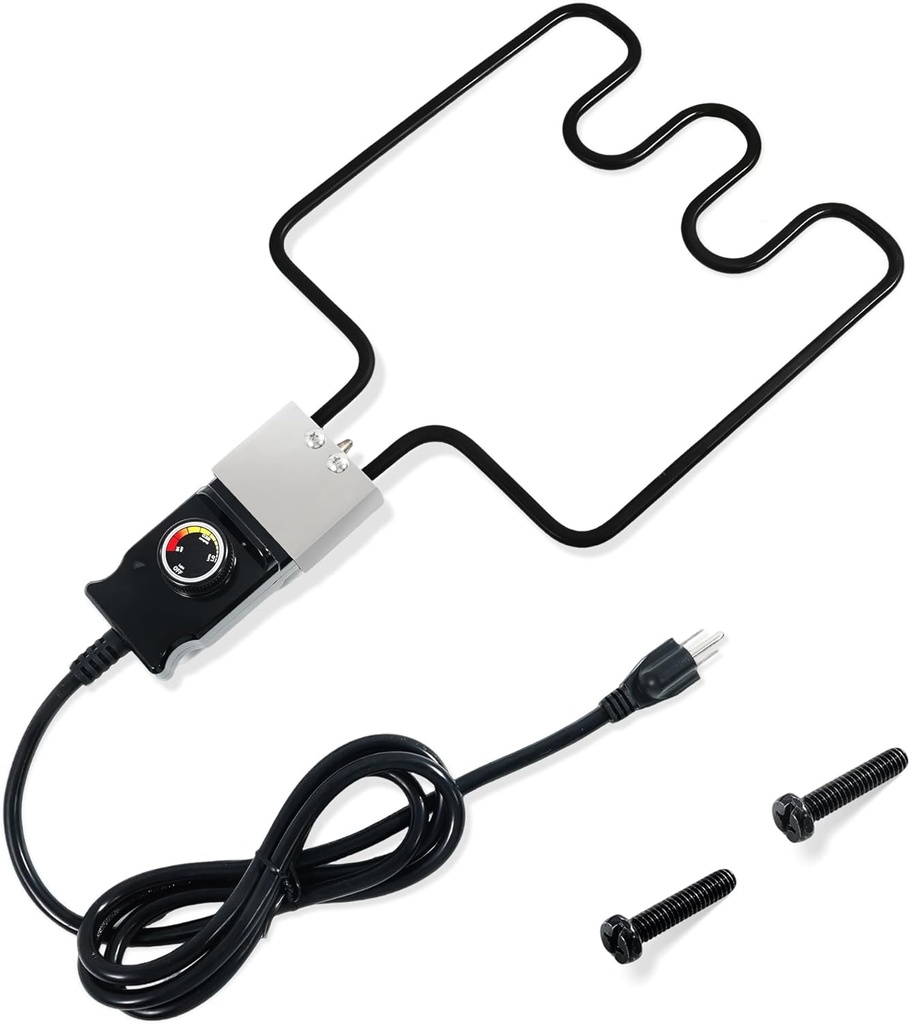 Heating Element Compatible with Masterbuilt Electric Smoker and Grill,Adjustable Thermostat Cord Controller Replacement,Masterbuilt Smoker Parts for Smokers & Turkey Fryers,1500Watt