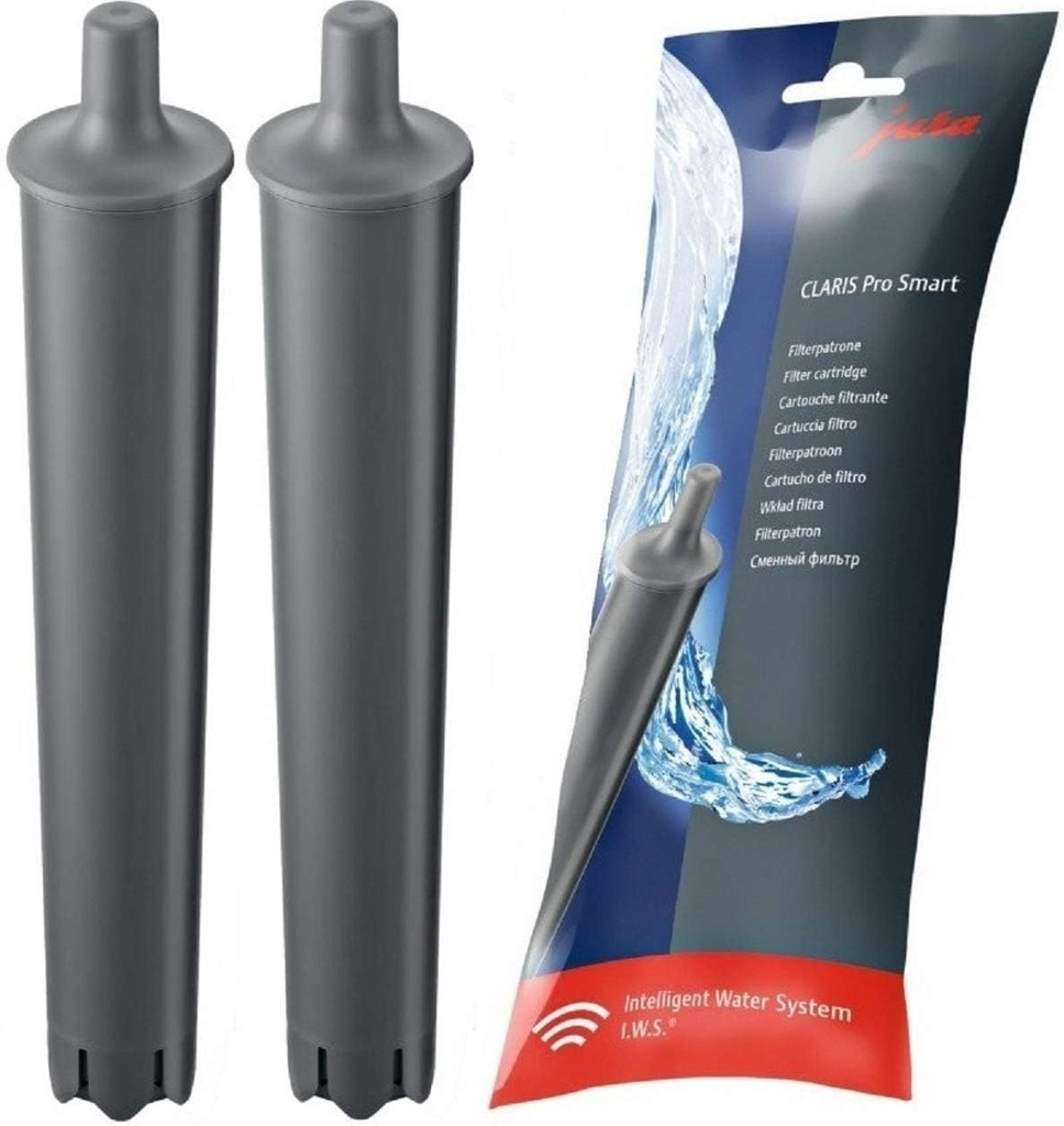 JURA Set of 2 Claris PRO Smart Waterfilter for WE6 WE8 X6 X8 GIGA X8, 72819, Set of 2